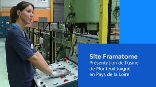 Présentation du site Framatome à MontreuilJuigné [upl. by Einej]