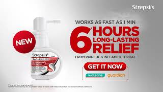 NEW Strepsils Max Pro Spray relieves painful amp inflamed throat for up to 6 hours of relief SG [upl. by Uthrop]