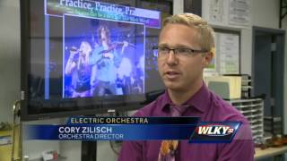 Westport Middle debuts new electric orchestra [upl. by Eilsek]