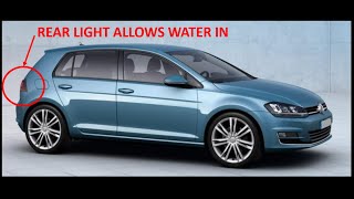 VW Golf Mk7 water leak boot spare wheel well rear seats and footwell [upl. by Eitsyrc]