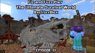 Lets Play Minecraft Coop The Ultimate Survival World by TrixyBlox Ep 8 [upl. by Artied]