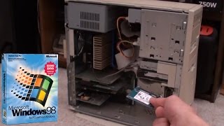 Installing Windows 98 on an SSD [upl. by Lontson91]