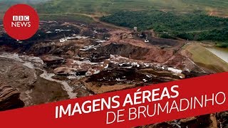 Imagens aéreas da tragédia em Brumadinho [upl. by Okeim]