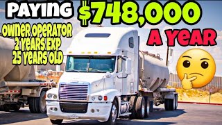 Trucking Company Offering 14000 A Week 60000 A Month 748000 A Yr For Owner Operators [upl. by Shipp398]