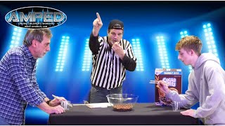 Minute to Win it  Chopsticks amp Cereal Pick Up Game [upl. by Eelak183]