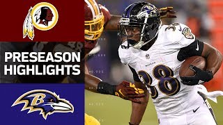 Redskins vs Ravens  NFL Preseason Week 1 Game Highlights [upl. by Wier]