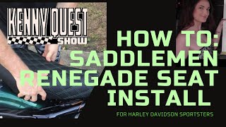 How To Harley Seat Install for Sportsters Saddlemen Renegade [upl. by Rebecca]