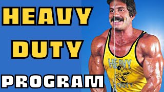 Mike Mentzer Best HIT Heavy Duty Workout Program quotFOR NATURALSquot [upl. by Nereus980]