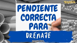 Pendiente o desnivel drenaje y como pegar tubería sanitaria [upl. by Santos]