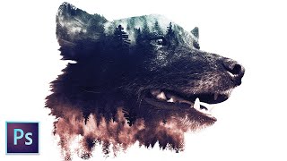 Making a Double Exposure Effect in Photoshop [upl. by Dibb963]