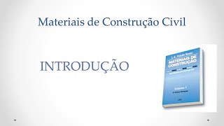 Materiais de Construção Civil  Introdução Unidade 1 [upl. by Oicram]