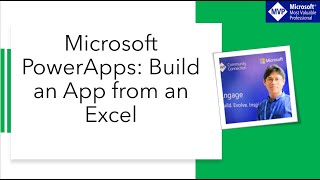 Microsoft PowerApps Build an App from an Excel [upl. by Westphal]