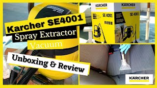 Karcher SE4001 Spray Extractor Unboxing amp Review  Car upholstery nozzle  Auto Exquisite Detail [upl. by Teteak]