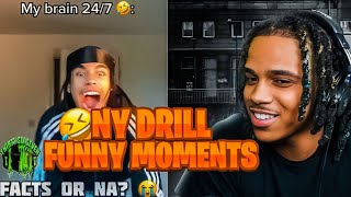 C Blu Reacts To Funny Moments In NYC Drill [upl. by Ardnac]