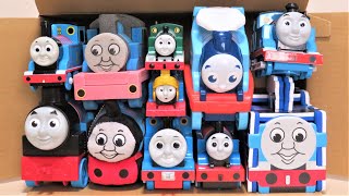 Thomas amp Friends A lot of toys come out of the box Trackmaster Tomy Plarail RiChannel [upl. by Anerak]