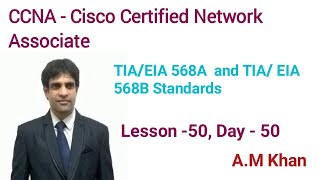 CCNA TIAEIA 568A amp TIAEIA 568B STANDARDS [upl. by Thurlough533]