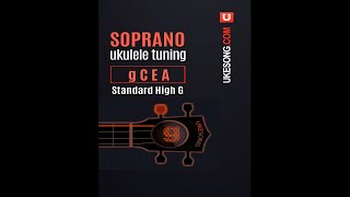 Soprano ukulele tuning  High G Online Ukulele Tuner [upl. by Aicatan]