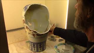 Chinese Porcelain Dragon Vase Repair [upl. by Seavey]