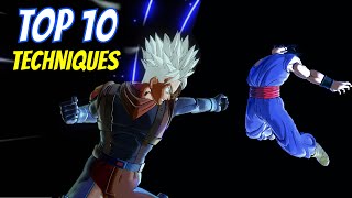 TOP 10 XENOVERSE 2 COMBO TECHNIQUES FOR BEGINNERS [upl. by Repotsirhc]