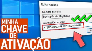 Como DESCOBRIR a CHAVE DE ATIVAÇÃO do Windows [upl. by Seidel]