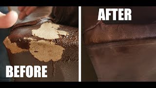 How To Fix Peeling Leather  Bonded  Blended Quick amp Easy [upl. by Marybelle329]