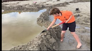 Kids build giant dam and burst it [upl. by Ahsahs]