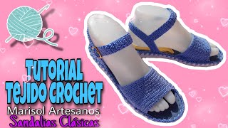 TEJIDO A CROCHET SANDALIAS PASO A PASO ZAPATOS TEJIDOS [upl. by Doherty]