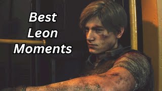 Leons Best Moments in Resident Evil 2 Remake Cutscenes  Dialogues [upl. by Dionis]