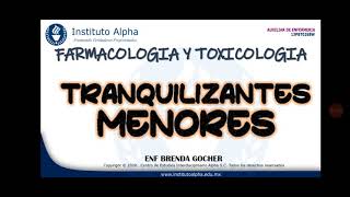 TRANQUILIZANTES MENORES [upl. by Annol]