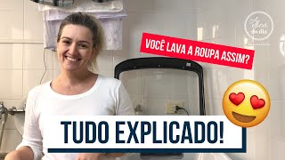 COMO LAVAR ROUPA NA MÁQUINA  FLÁVIA FERRARI [upl. by Grew596]