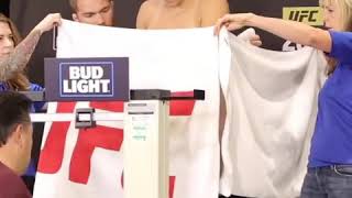 Miesha Tate towel incident at the weigh ins for UFC 200 [upl. by Arnaldo]