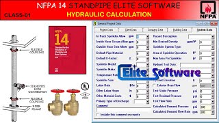 Mastering NFPA 14 Standpipe Hydraulic Calculation with Elite Software  StepbyStep Guide [upl. by Anoed]