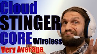 HyperX Cloud STINGER CORE Wireless Gaming Headset Mic test and Review [upl. by Naillig]