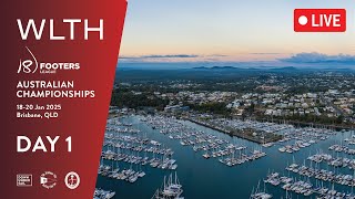 18ft SKIFFS – WLTH Australian Championships – Day 1 [upl. by Ecinert]