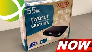 Mediasat NOW Xoro HRS 8830 il nuovo decoder tivùsat classic HD [upl. by Assirrac137]