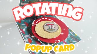 Amazing Rotating Popup Card 😱  How to make a Rotating Popup card without DIES  Spinning Card [upl. by Choong]