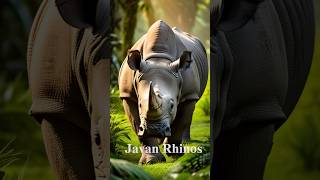 Javan Rhinos of Indonesia One of the most endangered animals in the world [upl. by Vanthe]