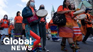 Canada marks 1st National Day for Truth and Reconciliation with nationwide ceremonies [upl. by Sturdivant256]