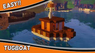 4 Simple Boats in Minecraft  Minecraft Boat Tutorial [upl. by Emil]