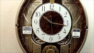 セイコー 電波からくり掛け時計 ウェーブシンフォニー RE568B SEIKO SEIKO Melodies In Motion Wall Clock [upl. by Nered]