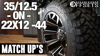 Custom Offsets Match Up 35125 R22 on a 22x12 44 [upl. by Veedis917]