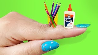 10 DIY Miniature School Supplies THAT WORK  EASY [upl. by Oremoh]