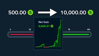 500 TO 10000 STAKE DICE STRATEGY [upl. by Snahc]