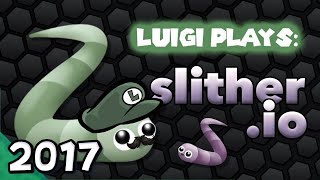 Luigi Plays SLITHERIOOO 2017 [upl. by Norad]