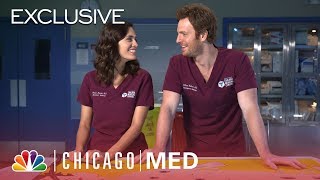 Nick Gehlfuss and Torrey DeVitto Play a Trivia Surgery Game  Chicago Med Digital Exclusive [upl. by Amarette]