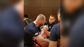 Giorgi Usharauli vs SCHOOLBOY amp Devon Larratt [upl. by Cherida772]