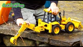 Unboxing a JCB Backhoe Surprise Toy  Construction Trucks for Toddlers  JackJackPlays [upl. by Choo]