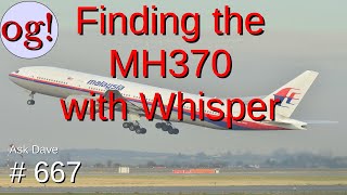 Finding the MH370 with WSPR 667 [upl. by Jennilee]