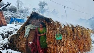 Organic Nepali Mountain Village Life In Nepal  Most Peaceful And Relaxing village Life Rural Life [upl. by Aydan]