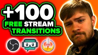 Free OBS Transitions  100 Free Stinger Transitions [upl. by Alaaj]